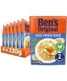 BEN'S ORIGINAL Egg Fried Microwave Rice Bulk Multipack 6 x 220g pouches 220 g (Pack of 6) Egg Fried - Buy Online on SooperMarket.com