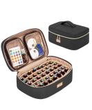 CURMIO Essential Oil Storage Case - 40 Bottle Organizer with 2 Detachable Pouches and Handle, Black (Bag Only) - Buy Online on SooperMarket.com