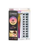 KISS imPRESS Press-On Falsies Eyelash Clusters Kit, Spiky, Black, Fuss Free, Invisible Band, Natural, 24 Hours, No Damage, No Sticky Residue, Gorgeous, Flawless, Quick & Easy | 20 Clusters - Buy Online on SooperMarket.com