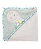 Fehn bathing towel baby octopus - bath towel children poncho made of cotton - towel with a sweet octopus - baby bath towel with hood for babies and toddlers from 0+ months - hooded towel 80 x 80 cm - Buy Online on SooperMarket.com