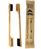 Sapling Mustache Brush & Comb from Green Beard Grmng - Boar Bristle & Bamboo - Buy Online on SooperMarket.com