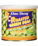 Khao Shong Roasted Green Peas with Wasabi - Crispy Low-Fat Snack 140g Can | Medium Sharpness Perfect Nut Alternative - Buy Online on SooperMarket.com