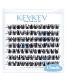 Lash Clusters 84 Pcs DIY Cluster Eyelash Extensions | Soft & Comfortable Individual Lashes | Cloudy C-16mm - Buy Online on SooperMarket.com