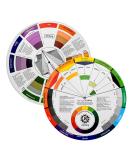 JimKing Creative Color Wheel  Paint Mixing Learning Guide Art Class Teaching Tool for Makeup Blending Board Chart Color Mixed Guide Mix Colours (9.25inch) 1*9.25in - Buy Online on SooperMarket.com