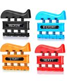 4 pieces of finger amplifiers hand trainers spring trainer finger exercise tool for the practice of guitar rock climbing training and physical therapy - Buy Online on SooperMarket.com