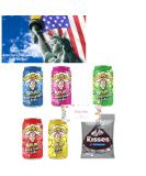 Temas American Drinks & Chocolates Bundle Gift Box Includes Warheads Sour Soda Cans 5 Variety Flavours 355ml & Hershey s Kisses Milk Chocolate - Buy Online on SooperMarket.com