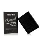 Rustic Maka Activated Charcoal + Clay Natural Soap Bar, DETOX + CLEANSE, for Acne, Problem Skin, Excess Oil Control, Face, Body and Underarm Detox, Oily to Normal Skin - Buy Online on SooperMarket.com