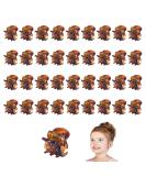 Ikadiya 36 pieces mini hair clips small hair clip 1cm claw clips non -slip handle small jaw clips for design children and adults (brown) - Buy Online on SooperMarket.com
