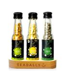 Teaballs Tea Set Fresh with 3 Set Lemon Apple Mint + Free Wooden display gift set results 90-225 cups of cold iced tea & hot fruit tea without sugar from plant extracts Mixed fruits 90-225 cups - Buy Online on SooperMarket.com