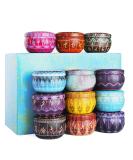 Soulpala 12 fragrance candles Gift Set 100% natural soy wax candle 12 different aroma candles for aromatherapy massage stress degrading fragrance candles for Christmas birthday mother's day - Buy Online on SooperMarket.com