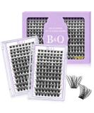 208 PCS Cluster and Individual Lash Extensions B02 Kit | D Curl Volume Wispy Soft False Lashes - 8-16mm | Comfortable Band | DIY Lash Clusters | 1 Pack - Buy Online on SooperMarket.com