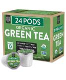 Organic Green Tea K-Cup Pods, 24 Pods by FGO - Keurig Compatible - Naturally Occurring Caffeine, Premium Green Tea is USDA Organic, Non-GMO, & Recyclable Green Tea 24 Count (Pack of 1) - Buy Online on SooperMarket.com