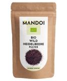 Mandoi Organic Wild Blueberry Powder 50g - Pure 100% Fruit No Additives No Sugar - Superfood Boost for Smoothies & Baking - Buy Online on SooperMarket.com