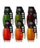The General's Hot Sauce Super 6 - American Grown & Veteran Owned Gift Set | 6 Pack of All Natural Gourmet Hot Sauce in Glass Grenade Bottles | Made in USA - Buy Online on SooperMarket.com