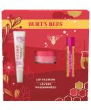 Burt's Bees Christmas Lip Care Set - Passionfruit Balm, Overnight Treatment & Hydrating Oil - Buy Online on SooperMarket.com