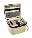 Hard Travel Case for Skull Shaver Pitbull Pro Razor - Beard Trimmer Storage Box with Zipper Mesh Pocket - Men's Gold Pro Mustache Grooming Kit - Beige - Buy Online on SooperMarket.com