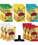 Corn Nuts Variety Pack - 15 Pack - 4oz Each - Jalapeno Cheddar, Chile Picante, Ranch, Original, BBQ Flavors - Bulk Box with Bag Clip | Mighty Merchandise - Buy Online on SooperMarket.com