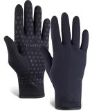 TrailHeads Womens Running Gloves | Touchscreen Gloves | Power Winter Running Accessories Solid Black Small - Buy Online on SooperMarket.com