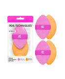 Real Techniques Miracle 2-In-1 Powder Puff Dual-Sided Full-Size Makeup Blending Puff Reversible Elastic Band Precision Tip Makeup Sponge and Powder Puff For Liquid Cream and Powder 2 Count 2/Miracle 2-In-1 Powder Puff - Buy Online on SooperMarket.com