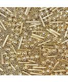 Gold Metallic Sprinkles cupcake cake toppers pearls balls metallic rods 100s and 1000s wedding decoration cakes cupcakes topper GOLD DIGGER - Buy Online on SooperMarket.com