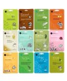 Celavi Essence Facial Face Mask K-Beauty Skincare Korea Skin Care Moisturizing 12 Pack B Set - Buy Online on SooperMarket.com