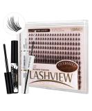 Lashview Cluster Lashes 300 PCs - DIY Natural Look Eyelash Extensions with Soft Bands & Lash Bond | D-Big Kit 705DBIG - Buy Online on SooperMarket.com