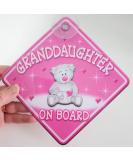 Teddy Cloud Granddaughter Non Personalised Novelty Baby on Board Car Sign - Buy Online on SooperMarket.com