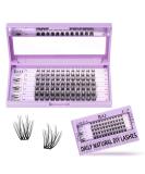 Shop 84 PCS Eyelash Extensions Z06 B & Q - DIY Individual Lashes Reusable Clusters for Beginners - Perfect for Home Application! - Buy Online on SooperMarket.com