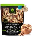 Roasted & Salted Brazil Nuts (32oz) - Fresh Bulk Whole Nuts in Resealable Bag - Healthy Protein Snack, Natural, Keto-Friendly, Vegan, Kosher - Buy Online on SooperMarket.com