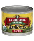 La Preferida Organic Green Chiles, Mild-Diced,4 Ounce (Pack of 3) - Buy Online on SooperMarket.com