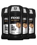AXE Dual Action Antiperspirant Stick for Long Lasting Freshness Dark Temptation All Day Fresh Scent 48 Hour Anti Sweat Mens Deodorant 2.7 Ounce (Pack of 4) - Buy Online on SooperMarket.com