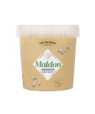 Maldon Salt, Smoked Sea Salt Flakes, 1.1 lb (500 g), Bulk Tub, Kosher, Natural, Gently Smoked Over Oak, Handcrafted, Gourmet, Pyramid Crystals - Buy Online on SooperMarket.com