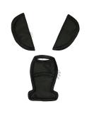 Universal Car Seat Belts Pads Shoulder Strap & Crotch Cover - Fits Most Seats, Maxi COSI - Rich Black - Buy Online on SooperMarket.com