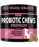 Premium Dog Probiotics 5BIL CFUs | 12 Strains Good Bacteria for Gut & Skin Health | Immune Support & Itch Relief | Salmon Flavored Chews for All Breeds & Ages - Buy Online on SooperMarket.com