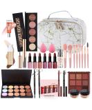 FantasyDay Multifunctional Makeup Gift Set - Complete Cosmetics Kit for Face Eyes & Lips | Eyeshadow Palette Lipstick Rouge Mascara & Brush - Perfect for Every Occasion - Buy Online on SooperMarket.com
