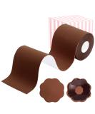 XL Breast Lift Tape for A-G(DD) Cup Brown - BoobTape for Large Breasts, Body & Athletic Support with Nipple Cover - Booby Tape Solution - Buy Online on SooperMarket.com