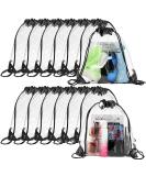 30 Pieces Clear Drawstring Backpack Plastic Waterproof Transparent Stadium Bags Clear String Bag for Gym Concert Travel Beach Swimming Sport Workout Stadium Approved - Buy Online on SooperMarket.com