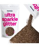 Hemway Premium Bronze Brown Ultra Sparkle Glitter - Fine 100g/3.5oz for Crafts, Nails, Resin & More - Buy Online on SooperMarket.com