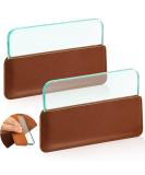 2 Sets Leathercraft Glass Slicker Glass Slicker for Burnishing Leather Burnisher Leather Burnishing Tool with Faux Leather Handle for Burnishing Leather Glass Block Leather Smoothing Techniques - Buy Online on SooperMarket.com