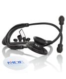 MDF Acoustica Deluxe Lightweight Dual Head Stethoscope - Free-Parts-for-Life & Lifetime Warranty - All Black (MDF747XP-BO) All Black (BlackOut) - Buy Online on SooperMarket.com