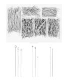 Mandala Crafts 600 PCs Stainless Steel Open Eye Pins for Jewelry Making - Bead Eye Pins for Earrings, Necklaces, Bracelets - 30mm, 40mm, 50mm - Buy Online on SooperMarket.com