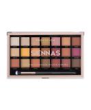 Profusion Cosmetics Siennas 21 Shade Eyeshadow Palette Bright, Long-lasting & Cruelty-free with Brush - Buy Online on SooperMarket.com