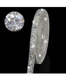 3 Yards Resin Rhinestone Ribbons Self Adhesive Diamond Ribbon Crystal Roll Glitter Bling for DIY Art Crafts (Silver AB Color  0.4 Inch) Silver AB Color 0.4 Inch - Buy Online on SooperMarket.com