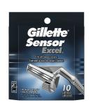 Gillette Sensor Excel Men's Razor Blade Refills - 10 Count Pack (Pack of 1) - Buy Online on SooperMarket.com