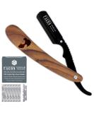 100 BLADES + Facn Professional Vintage Straight Edge Barber Razor - Salon Quality Shavette - Buy Online on SooperMarket.com