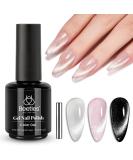 Beetles Cat Eye Gel Nail Polish - 15ml Silver Shimmer Velvet Gel for UV LED Nail Lamp - Manicure Salon & DIY Home Use - Buy Online on SooperMarket.com
