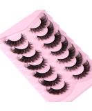 Ruairie 20MM 8D Dramatic Fluffy False Eyelashes Pack - 7 Pairs Wispy Cat Eye & Fox Eye Lashes - Buy Online on SooperMarket.com