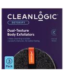 Cleanlogic Detoxify Purifying Charcoal Infused Exfoliating Body Scrubber  Dual-Texture Round Exfoliator Tool for Smooth  Clean Skin  Daily Skincare Routine  3 Count Value Pack 3 Count (Pack of 1) Detoxify Body Scrubber - Buy Online on SooperMarket.com