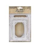 Tim Holtz  Advantus Baseboard Frames Lace Printed Bookboard  white - Buy Online on SooperMarket.com