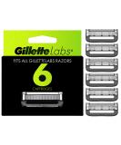 GilletteLabs Men's Razor Blade Refills with Exfoliating Bar - 6 Cartridges - Buy Online on SooperMarket.com